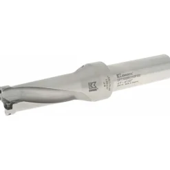 Indexable Insert Drill: DFT1000R2SSF100, 1-1/8" Max Dia, 2-1/2" Max Depth, 2.5xD, 1" Shank Dia