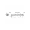 Indexable Insert Drill: DFT1875R2SSF150, 2" Max Dia, 2.5xD, 1-1/2" Shank Dia