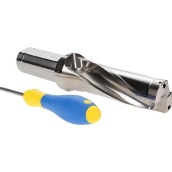 Indexable Insert Drill: DR1250-3750-125-09-3D-, 1-1/4" Max Dia, 3-3/4" Max Depth, 3xD, 1-1/4" Shank Dia