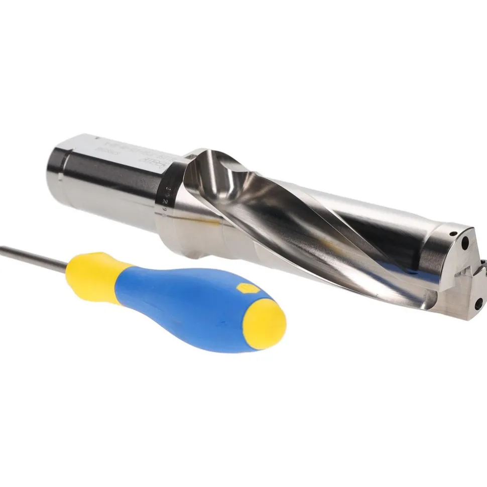 Indexable Insert Drill: DR1250-3750-125-09-3D-, 1-1/4" Max Dia, 3-3/4" Max Depth, 3xD, 1-1/4" Shank Dia