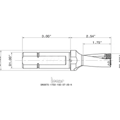 Indexable Insert Drill: DR0875-1750-100-07-2, 7/8