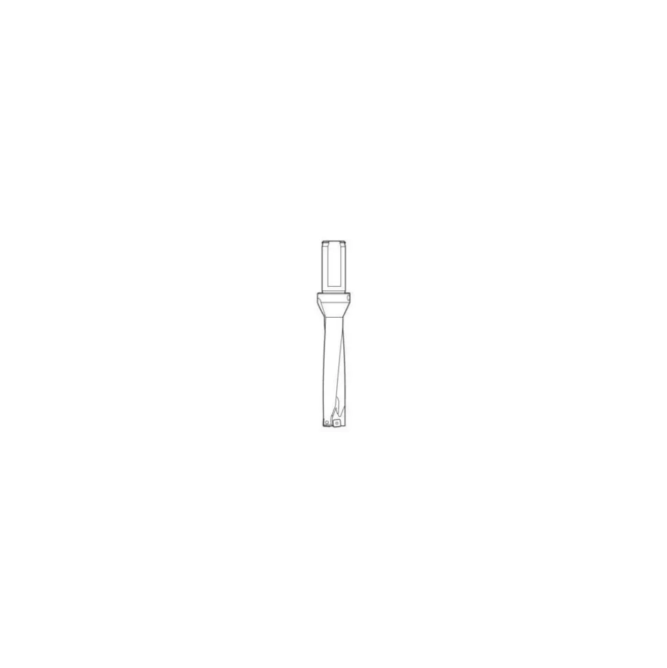 Indexable Insert Drill: SD524-0750-300-1000R7, 3/4" Max Dia, 3" Max Depth, 4xD, 1" Shank Dia