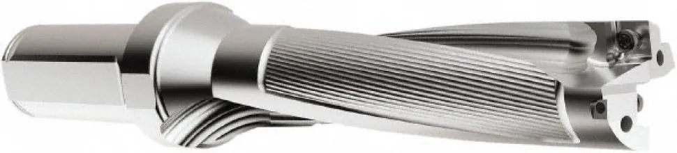 Indexable Insert Drill: SD524-0750-300-1000R7, 3/4" Max Dia, 3" Max Depth, 4xD, 1" Shank Dia