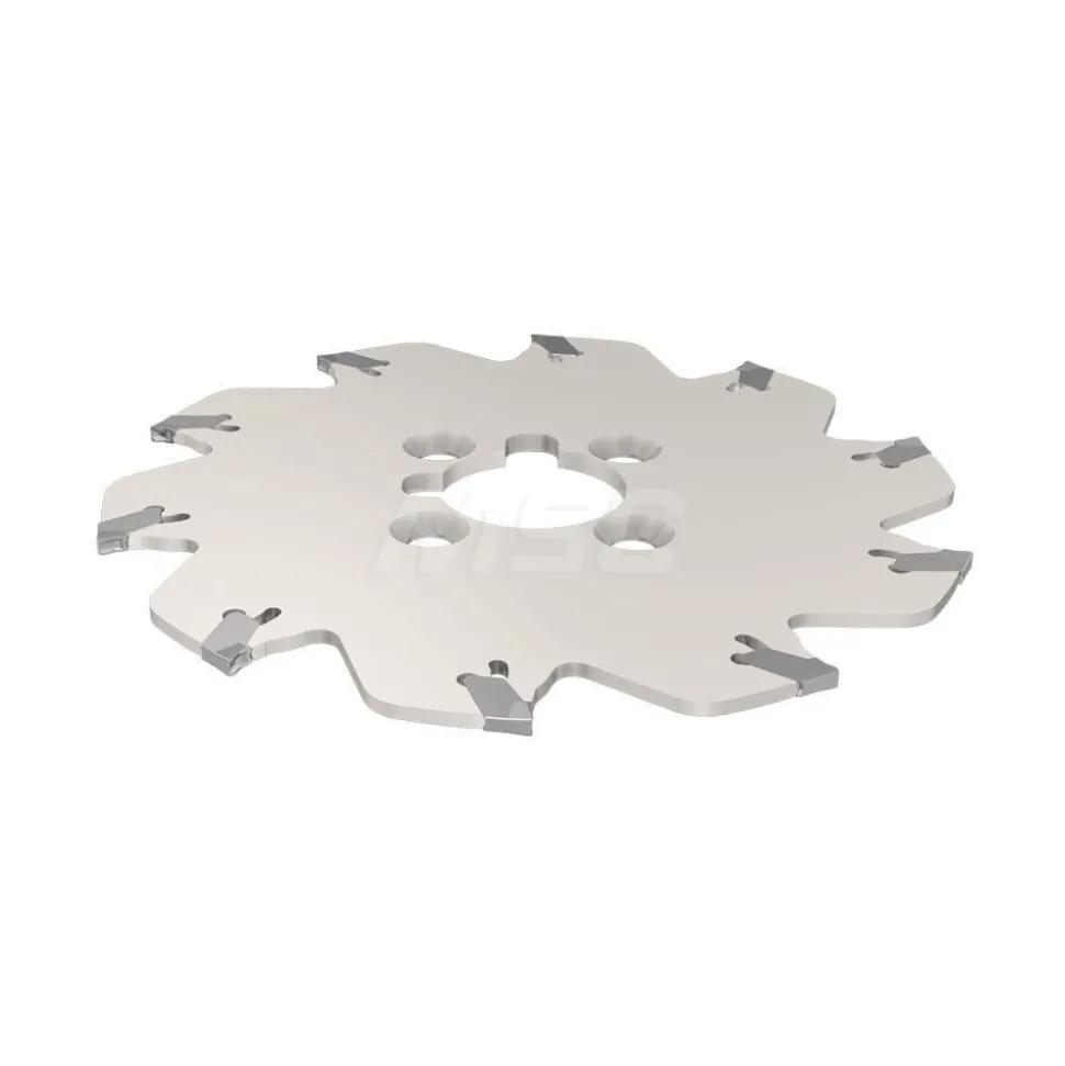 Indexable Slotting Cutter: 0.0490" Cutting Width, 3.9400" Cutter Dia, Arbor Connection, 1.1800" Depth of Cut, 1.0000" Hole Dia, 1.0000" Shank Dia