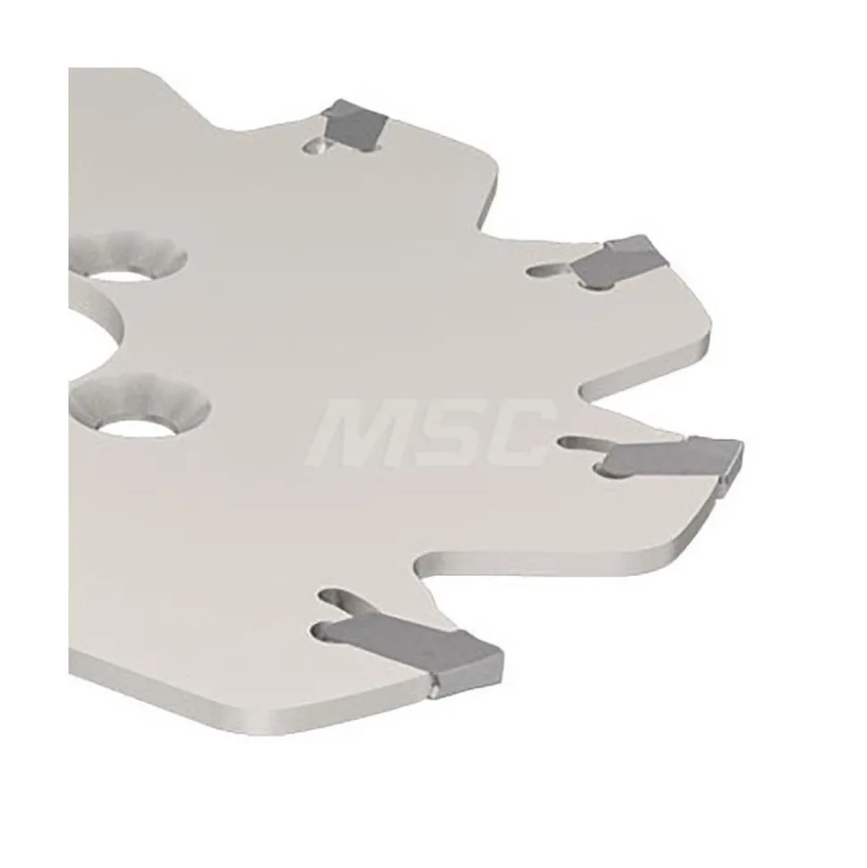 Indexable Slotting Cutter: 0.0490" Cutting Width, 3.9400" Cutter Dia, Arbor Connection, 1.1800" Depth of Cut, 1.0000" Hole Dia, 1.0000" Shank Dia