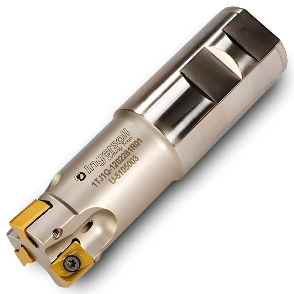 Indexable Square-Shoulder End Mill: 1TJ1Q-1001780R01, 10.92 mm Max Depth of Cut, 1" Dia Weldon Flat Shank