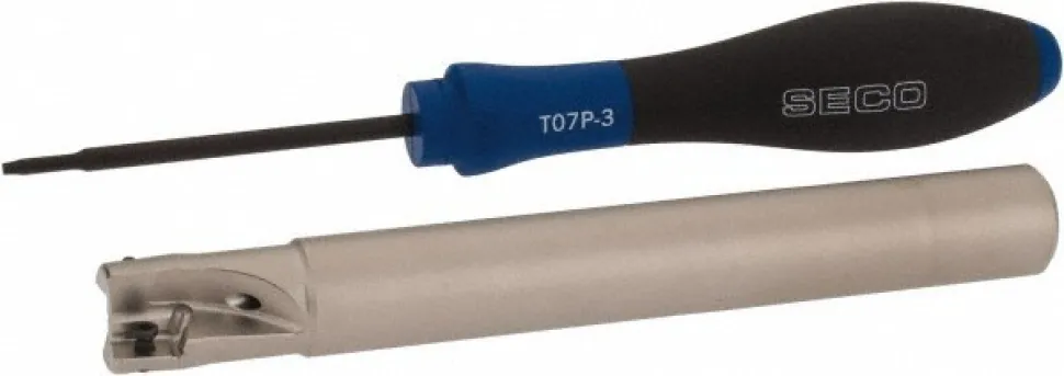 Indexable Square-Shoulder End Mill: R217.69-00.625-0-10-2A, 5/8" Cut Dia, 0.354" Max Depth of Cut, 5/8" Dia Cylindrical Shank