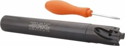 Indexable Square-Shoulder End Mill: M1D125E1403C125L1000, 1-1/4" Cut Dia, 14.48 mm Max Depth of Cut, 1-1/4" Dia Cylindrical Shank