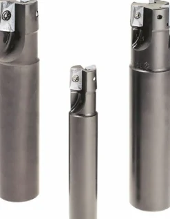 Indexable Square-Shoulder End Mill: EPS11050RSU, 1/2" Cut Dia, 0.433" Max Depth of Cut, 5/8" Dia Weldon Flat Shank