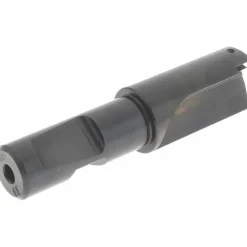 Indexable Square-Shoulder End Mill: KICR100SP3034C, 1" Cut Dia, 8.64 mm Max Depth of Cut, 3/4" Dia Weldon Flat Shank