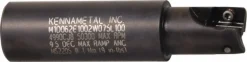 Indexable Square-Shoulder End Mill: M1D062E1002W075L100, 5/8" Cut Dia, 0.396" Max Depth of Cut, 3/4" Dia Weldon Flat Shank