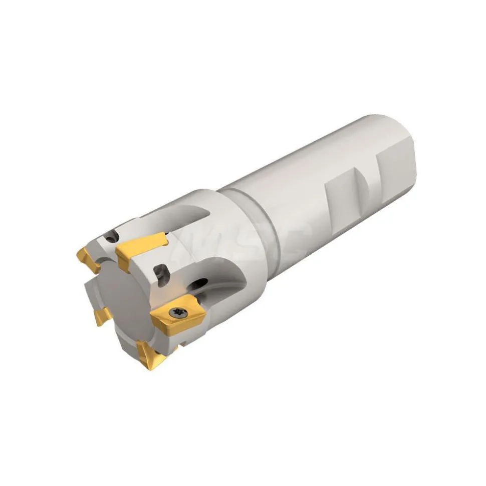Indexable Square-Shoulder End Mill: HM90 E9A-D.62-2-C62-LB, 5/8" Cut Dia, 0.394" Max Depth of Cut, 5/8" Dia Cylindrical Shank