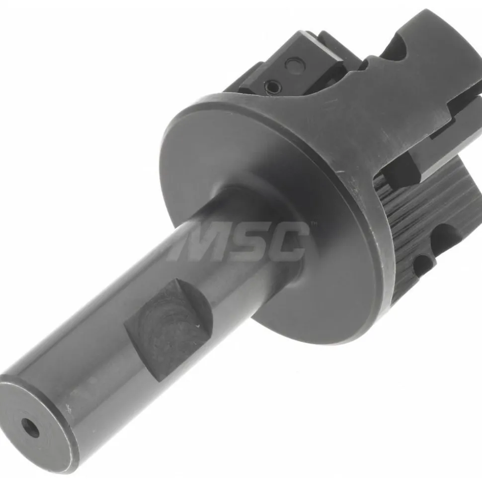 Indexable Square-Shoulder End Mill: EM-20-34 2X3/4, 2" Cut Dia, 0.65" Max Depth of Cut, 3/4" Dia Weldon Flat Shank