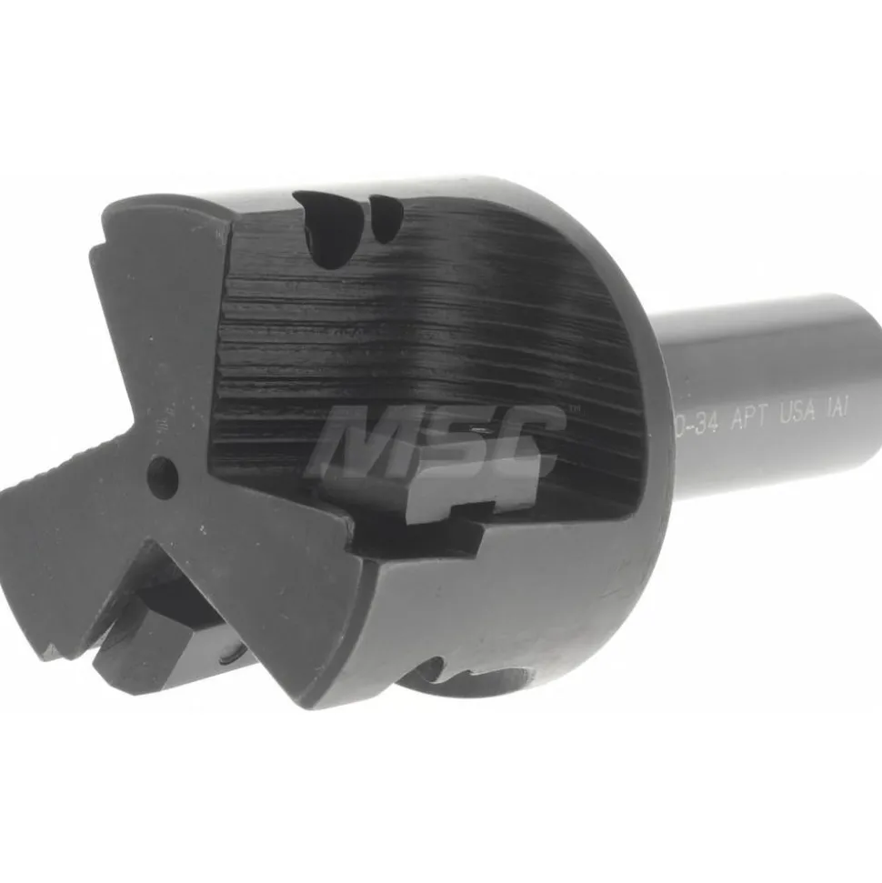 Indexable Square-Shoulder End Mill: EM-20-34 2X3/4, 2" Cut Dia, 0.65" Max Depth of Cut, 3/4" Dia Weldon Flat Shank
