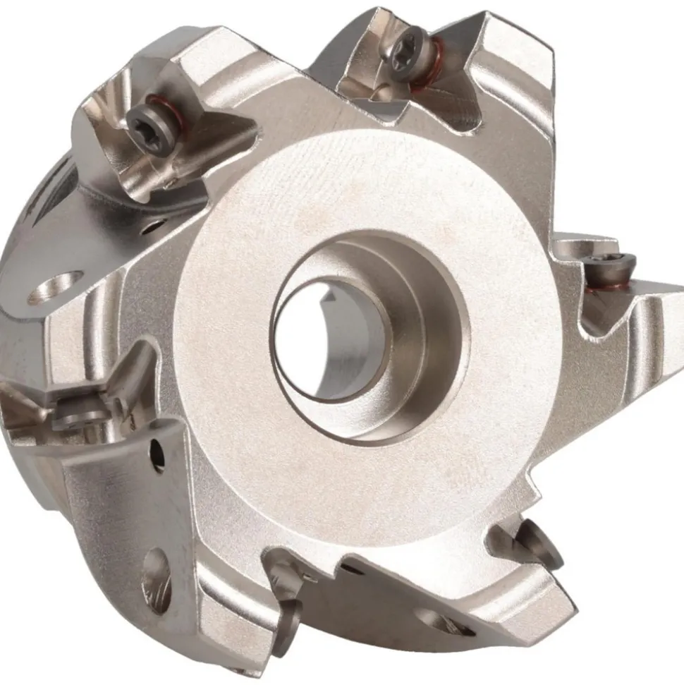 Indexable Square-Shoulder Face Mill: ADSMLOLN12250R06A07515, 2-1/2'' Cut Dia, 0.7500" Arbor Hole Dia, 0.4700" Max Cutting Depth