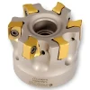 Indexable Square-Shoulder Face Mill: TJ5Q-30R01, 3'' Cut Dia, 1.0000" Arbor Hole Dia, 0.4300" Max Cutting Depth