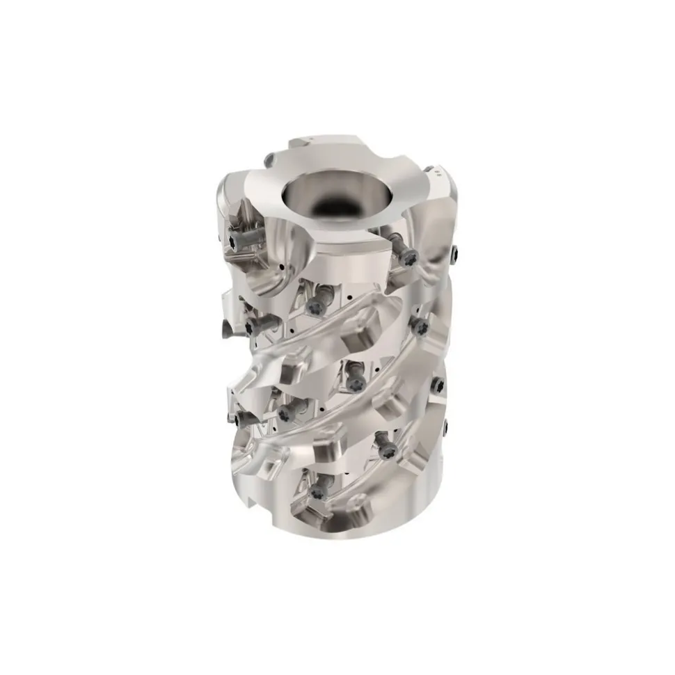 Indexable Square-Shoulder Face Mill: R220.9402.503.18LO124A, 2-1/2'' Cut Dia, 1.0000" Arbor Hole Dia, 3.1890" Max Cutting Depth