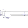Indexable Threading Toolholder: Internal, Right Hand, 3/8 x 3/8" Shank
