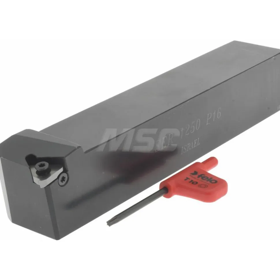Indexable Threading Toolholder: External, Right Hand, 1-1/4 x 1-1/4" Shank