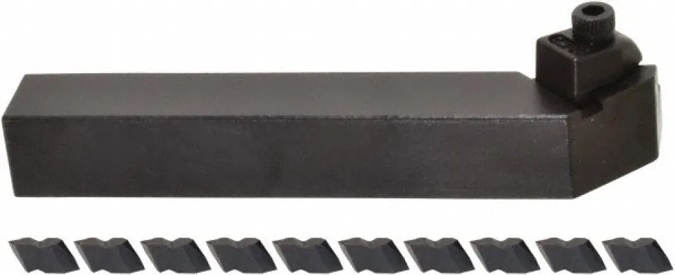 Indexable Threading Toolholder: External, Right Hand, 3/4 x 3/4" Shank
