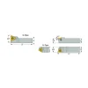 Indexable Threading Toolholder: External, Right Hand, 8 x 8 mm Shank