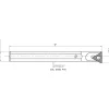 Indexable Threading Toolholder: Internal, Left Hand, 3/4 x 3/4" Shank