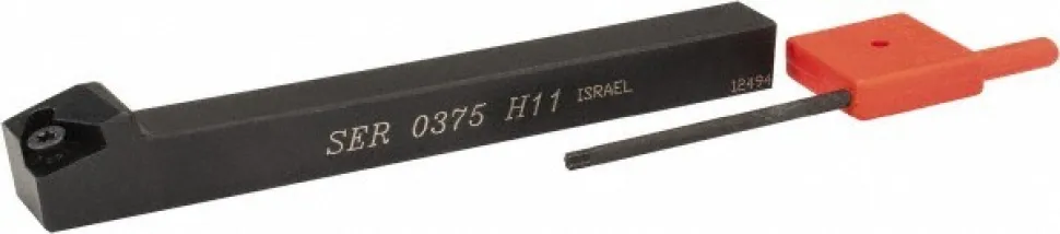 Indexable Threading Toolholder: External, Right Hand, 3/8 x 3/8" Shank