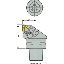 Indexable Threading Toolholder: External, Right Hand, 1.575 x 40.01 mm Shank