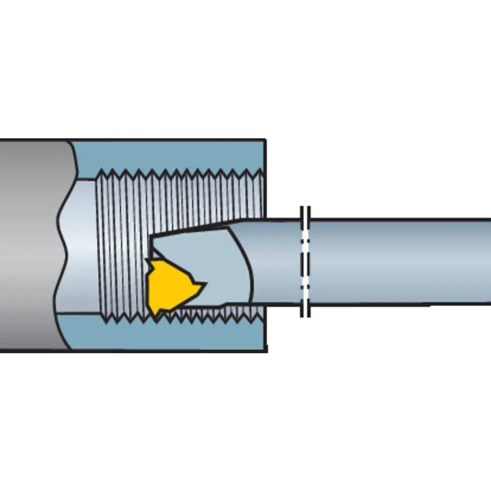 Indexable Threading Toolholder: Internal, Right Hand, 25.4 x 1" Shank
