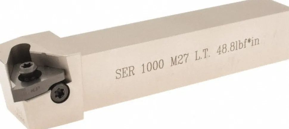 Indexable Threading Toolholder: External, Right Hand, 1 x 1" Shank