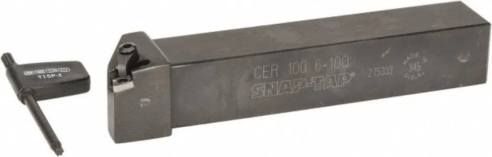 Indexable Threading Toolholder: External, Right Hand, 1 x 1" Shank