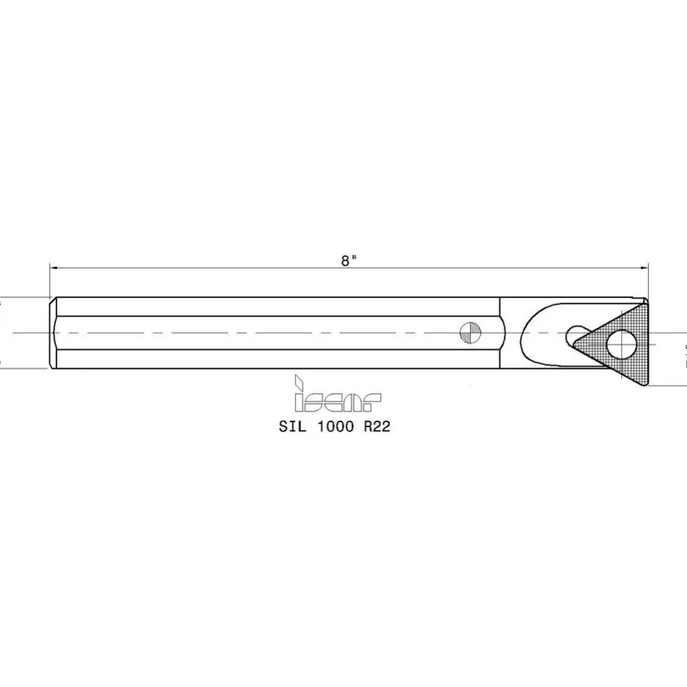 Indexable Threading Toolholder: Internal, Left Hand, 1 x 1" Shank