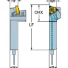 Indexable Threading Toolholder: External, Right Hand, 5/8 x 5/8" Shank