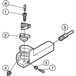 Indexable Threading Toolholder: External, Right Hand, 5/8 x 5/8" Shank