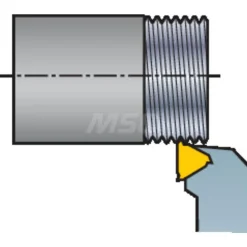 Indexable Threading Toolholder: External, Right Hand, 5/8 x 5/8