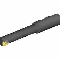 Indexable Thread Mill: 0.866" Cut Dia, 0.98" Max Hole Depth, Internal & External, Solid Carbide