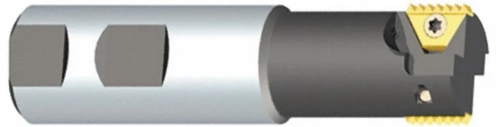 Indexable Thread Mill: 0.67" Cut Dia, 1.34" Max Hole Depth, Internal & External