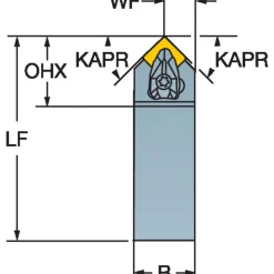 Indexable Turning Toolholder: Wedge