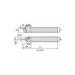 Indexable Turning Toolholder: MVVNN123B, Clamp & Screw
