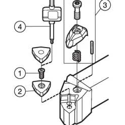 Indexable Turning Toolholder: Wedge