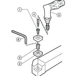 Indexable Turning Toolholder: Screw