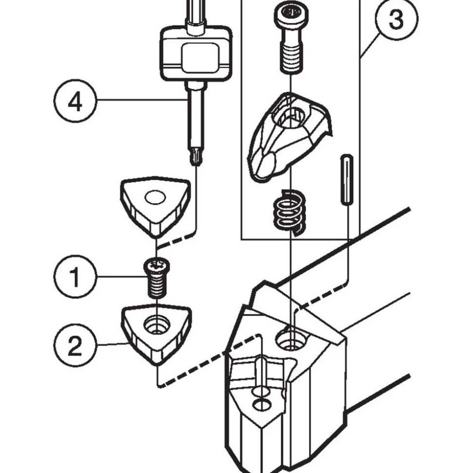 Indexable Turning Toolholder: Wedge