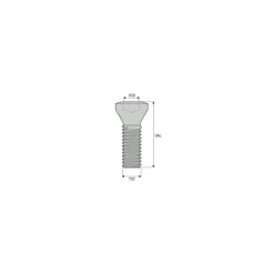 Insert Screw for Indexables: T15P Torx® Plus, M4 Thread