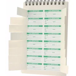 Inspection & Quality Label: "Calibration I.D. No.__ By__Date__Due__", Rectangle, 1.75" Wide