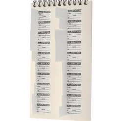 Inspection & Quality Label: "Calibration I.D. No.__ By__Date__Due__", Rectangle, 1" Wide