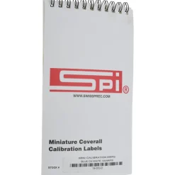 Inspection & Quality Label: "Calibration I.D. No.__ By__Date__Due__", Rectangle, 1" Wide