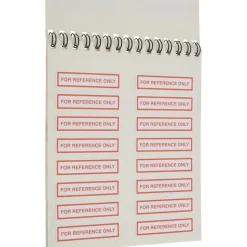 Inspection & Quality Label: "For Reference Only __BY__DATE__", Rectangle, 2" Wide