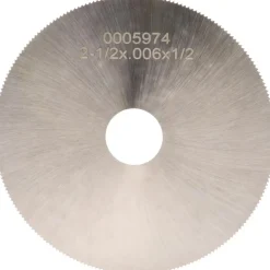 Jeweler's Saw: 2-1/2" Dia, 0.006" Thick, 1/2" Arbor Hole, 220 Teeth, High Speed Steel