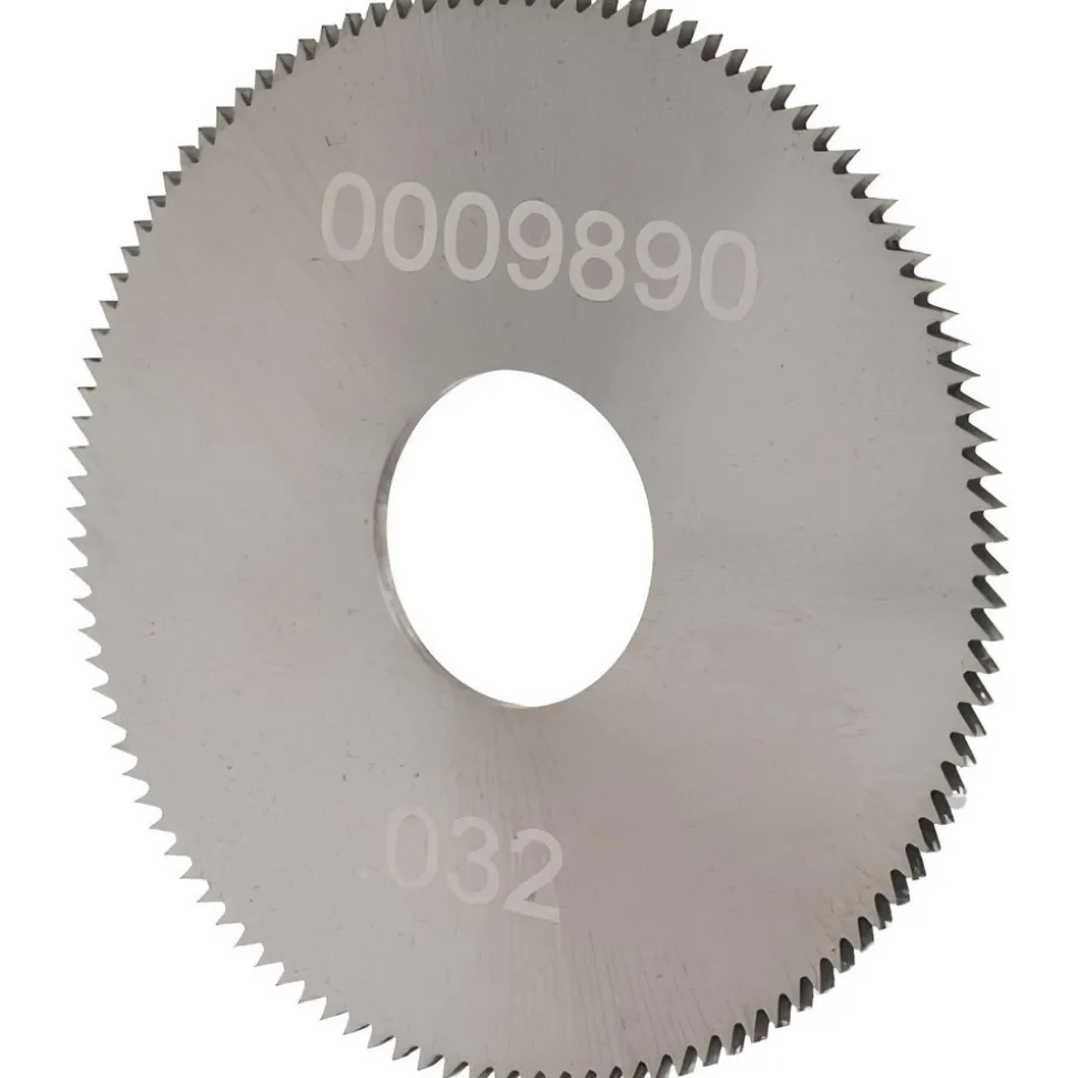 Jeweler's Saw: 1-1/4" Dia, 0.032" Thick, 3/8" Arbor Hole, 110 Teeth, Solid Carbide