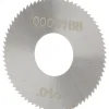 Jeweler's Saw: 1" Dia, 0.014" Thick, 3/8" Arbor Hole, 76 Teeth, High Speed Steel